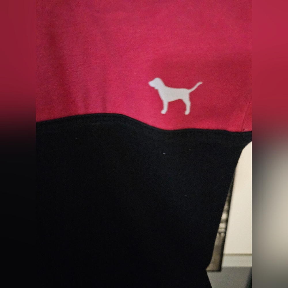 Victoria Sscret Pink Dog Fold Over  Yoga Pants Wiyh Bling
